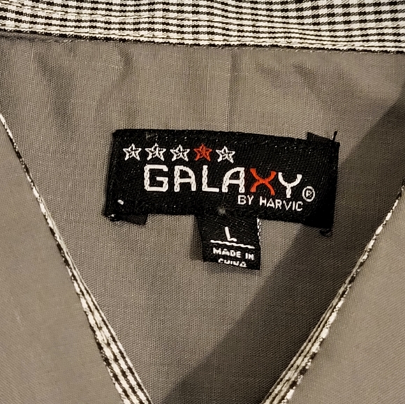 ⬇️🍾💝Men's Galaxy Button Down Long Sleeve Shirt - Picture 5 of 8